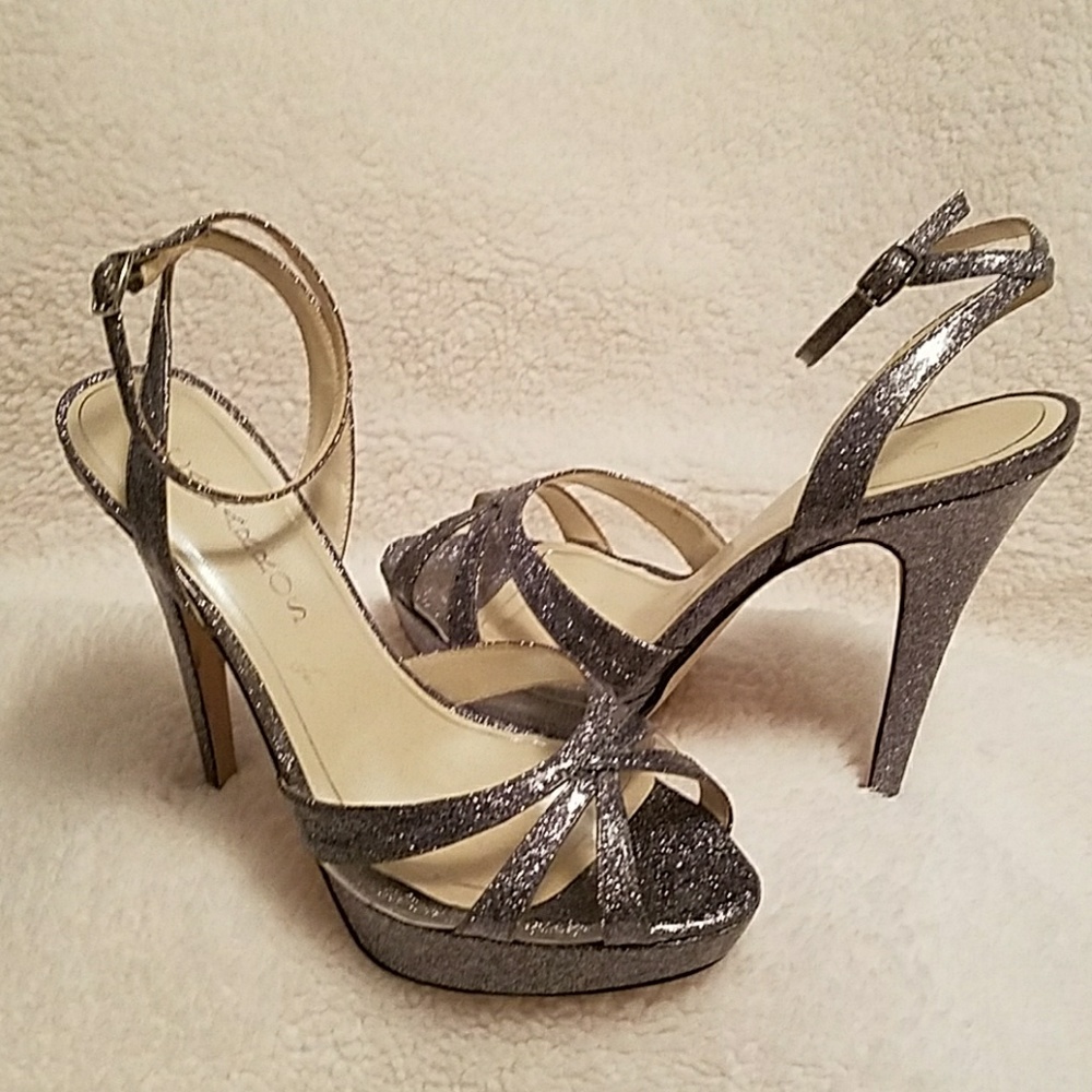 Caparros Gazelle Vinyl Evening Platform Sandals